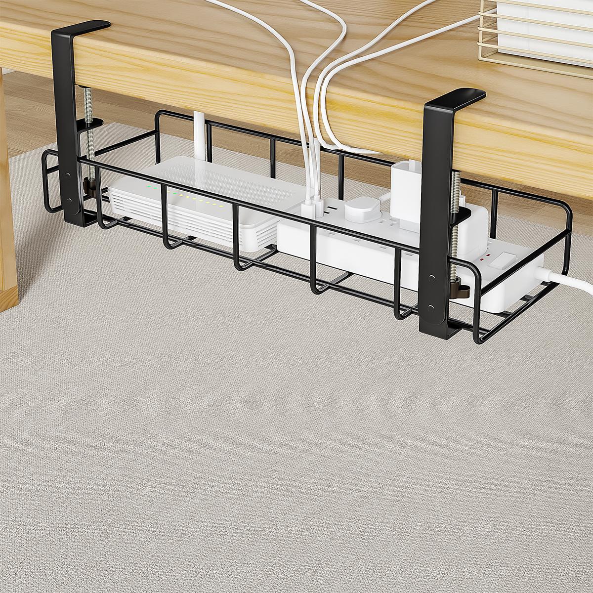 Desk Setup No Computer - Organizador de Cabos Metálico para Mesa