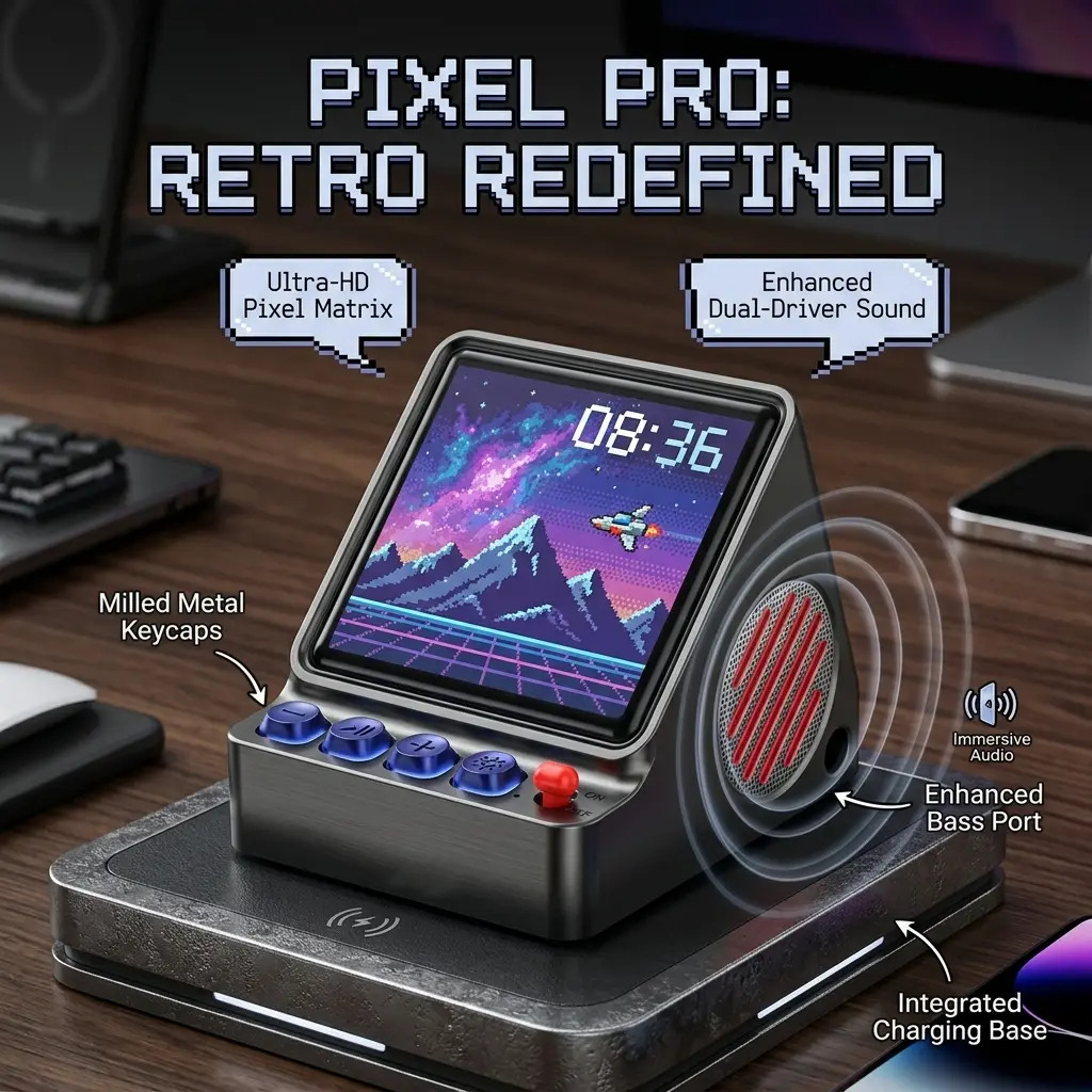 Desk Setup Diy - Caixa de Som Portátil com Display
