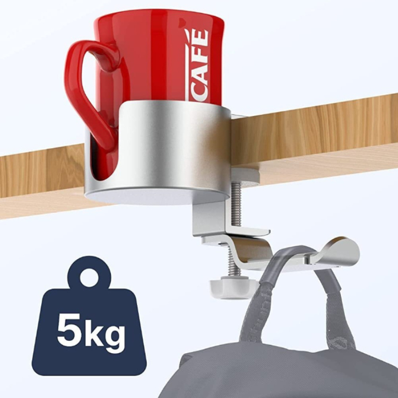 Desk Setup Headphones - 360 ° Suporte Giratório para Copos