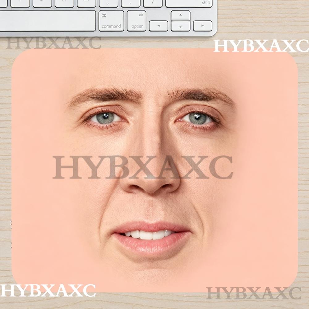 Work Desk Home Setup - Mousepad HYBXAXC Nicolas Cage Face Meme
