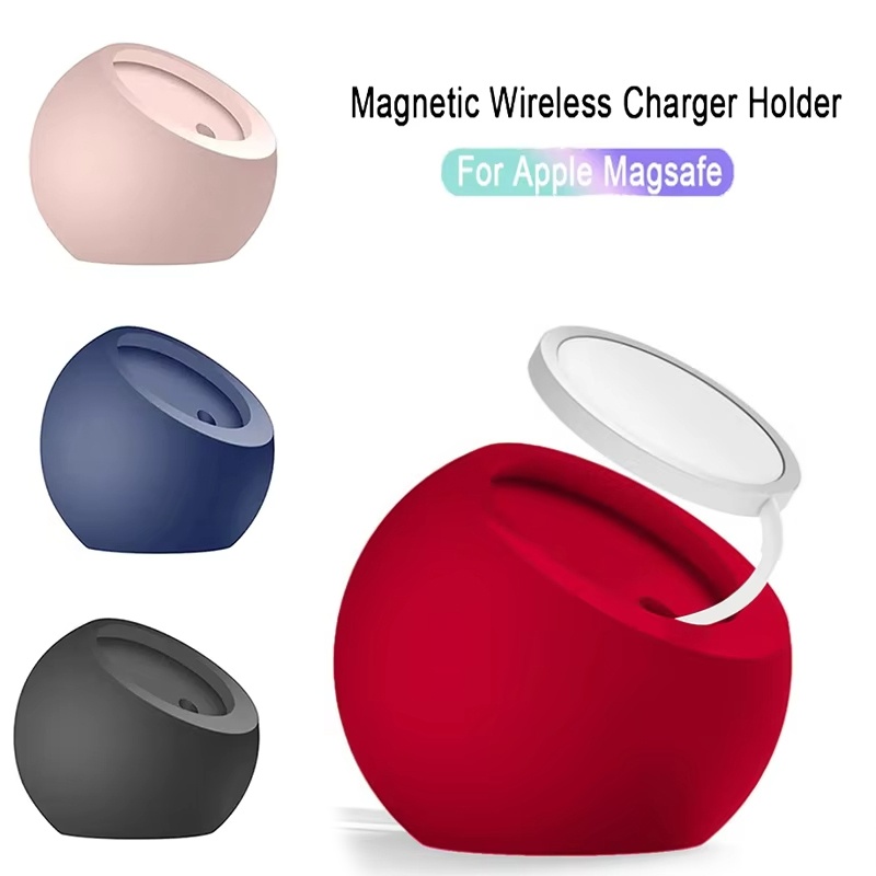 Desk Setup Apple - Carregador Sem Fio de Silicone Magnético