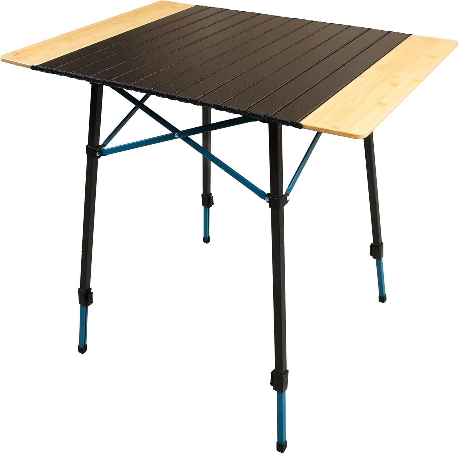 Desk Setup Natural - Mesa de Camping Portátil com Tampo