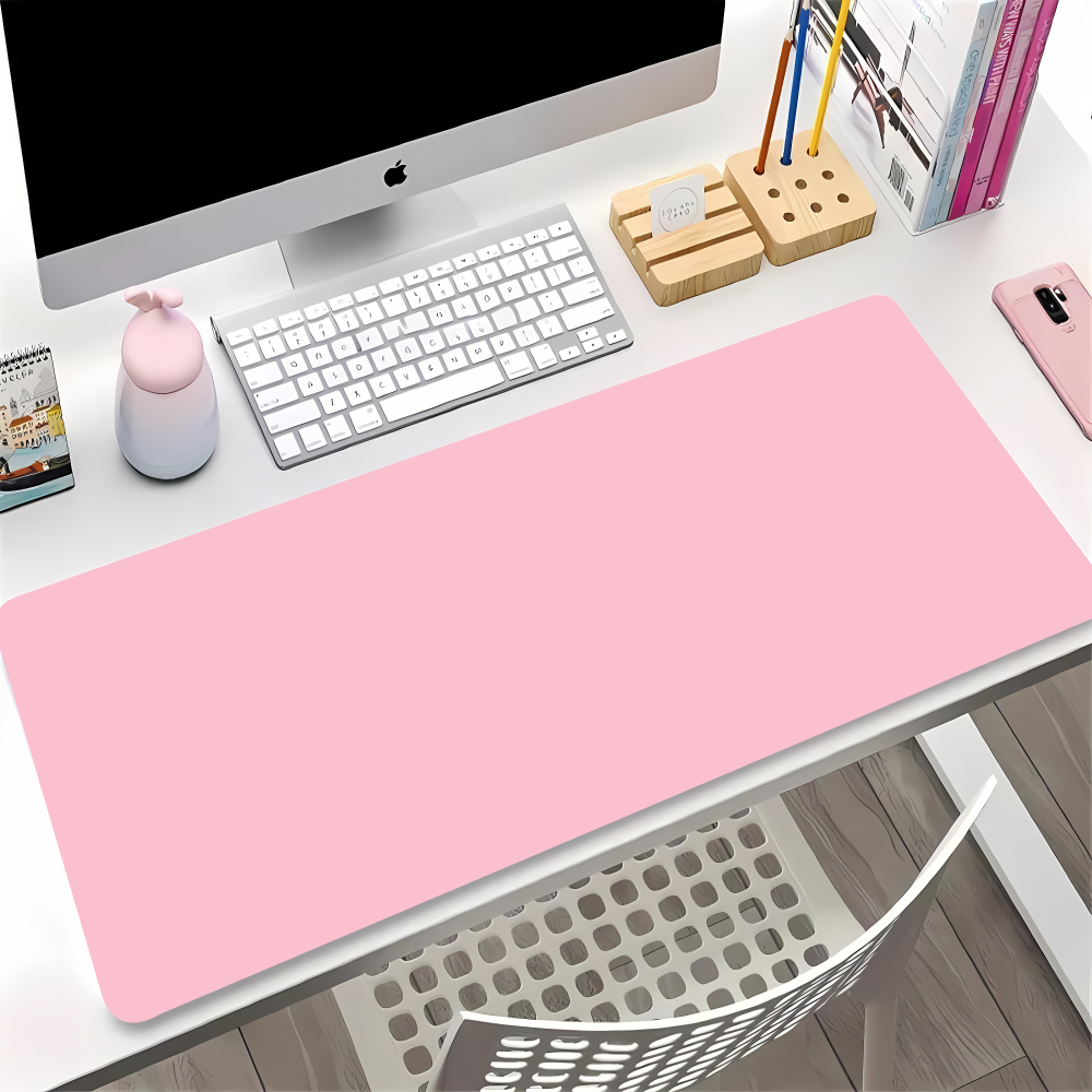 Desk Setup With Keyboard Tray - Cor sólida gaming mouse pad gamer