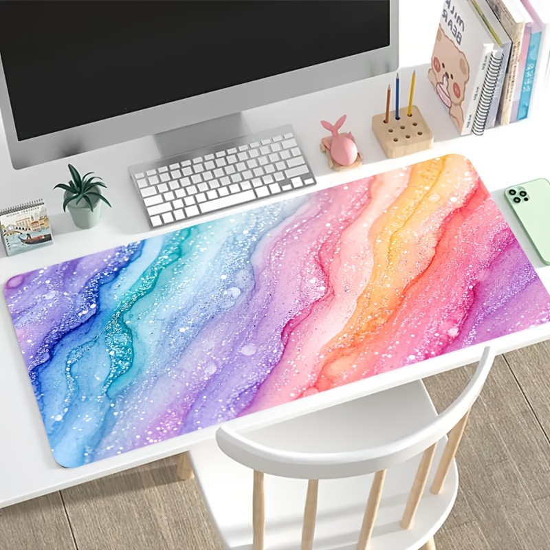 Desk Setup For Gaming - Mouse Pad Grande Vibrante com Glitter