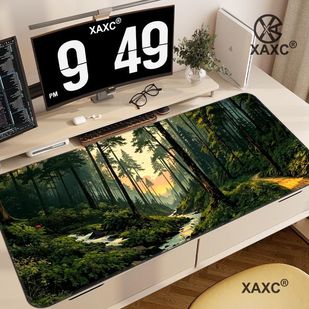 Desk Setup Natural - Mouse Pad XXL Forest Escape: Tapete