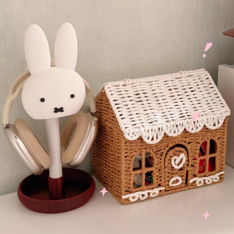 Desk Setup Headphones - Suporte para Headset Gamer Anime Miffy,