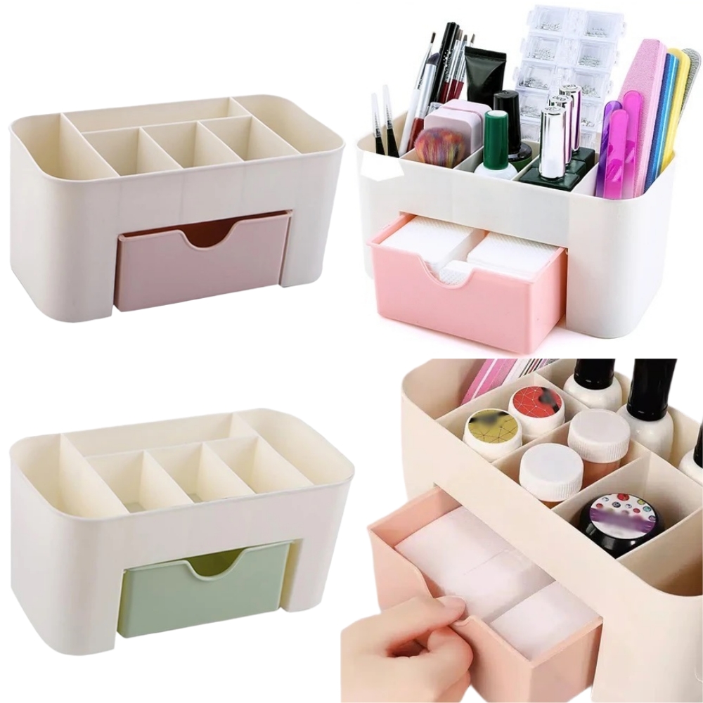Desk Setup Organization - Organizador de arte em unhas, gaveta