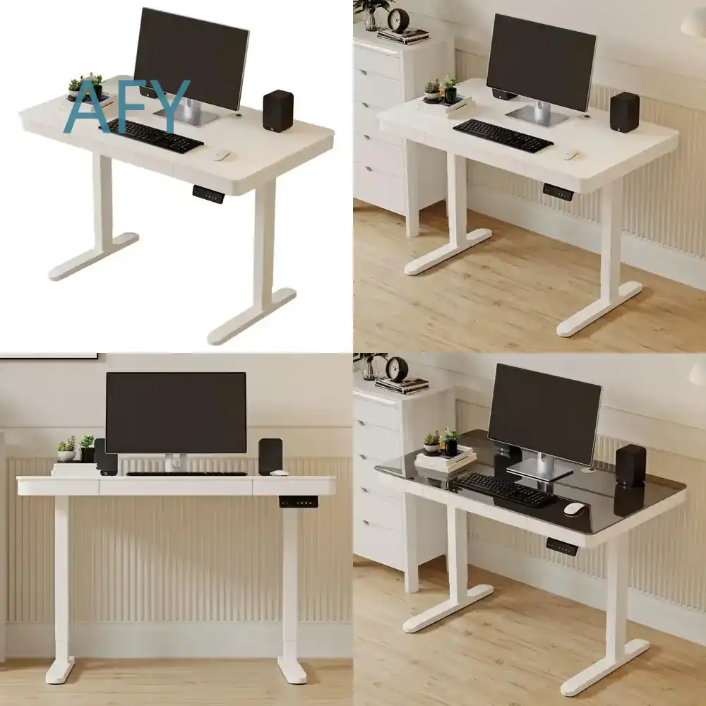 Desk Setup For Studying - Mesa Elétrica Ajustável em Altura para