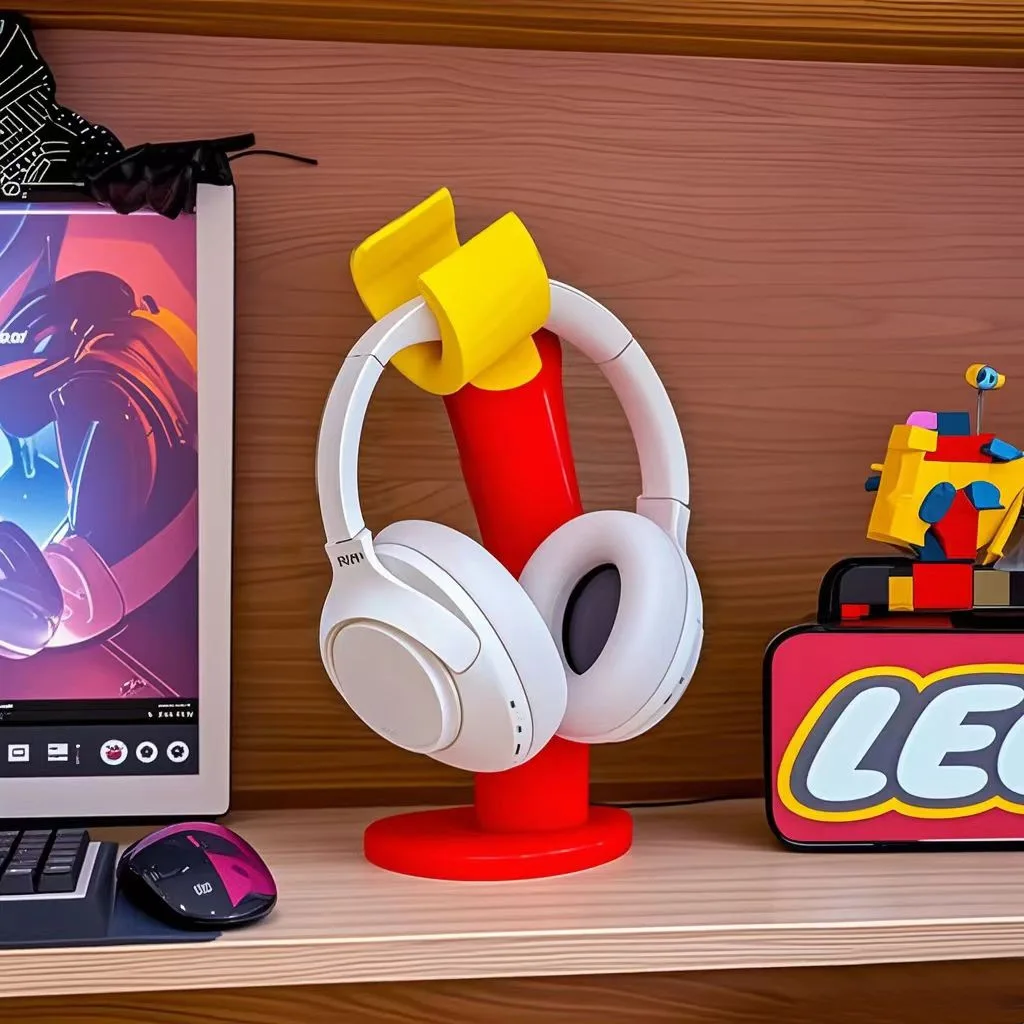Suporte de fone de ouvido fofo - Desk Setup Kids avaliação e preço