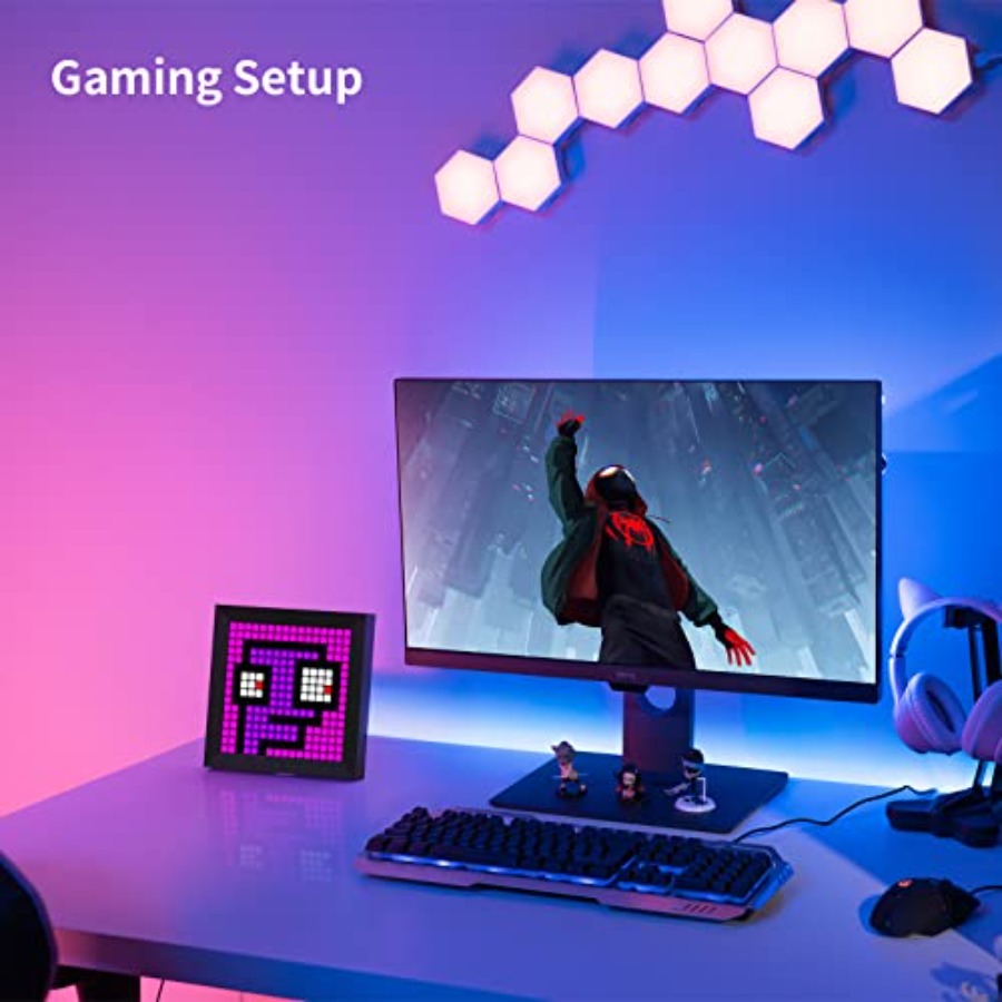 Painel de Exibição de Pixels L - Desk Setup For Gaming avaliação e preço