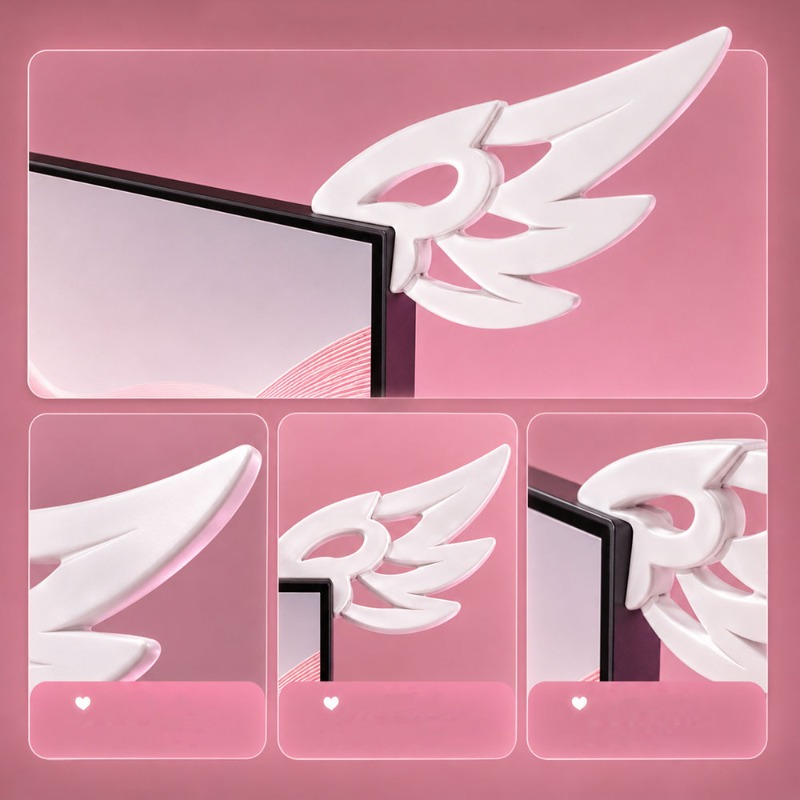 Decoração Kawaii 3D com Asas p - Desk Setup No Computer avaliação e preço
