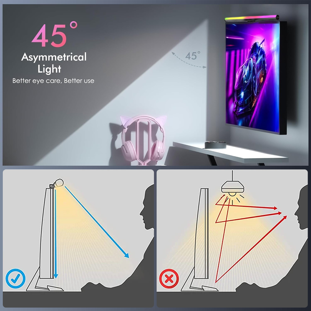 Luminária de Tela LED para Mon - Desk Setup For Gaming avaliação e preço