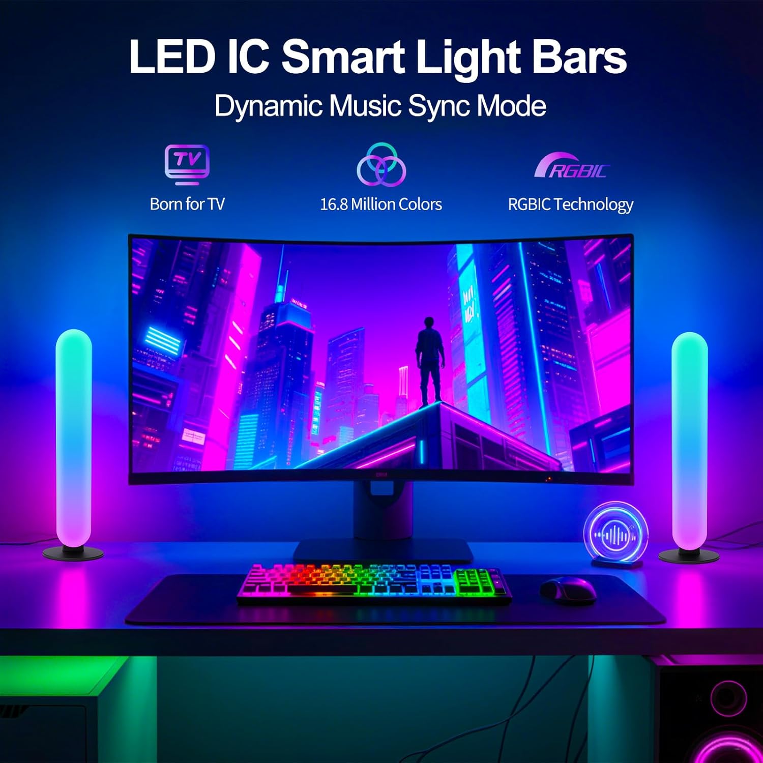 Barra de Luz LED RGB de Plásti - Ambient Light Bar Usb avaliação e preço