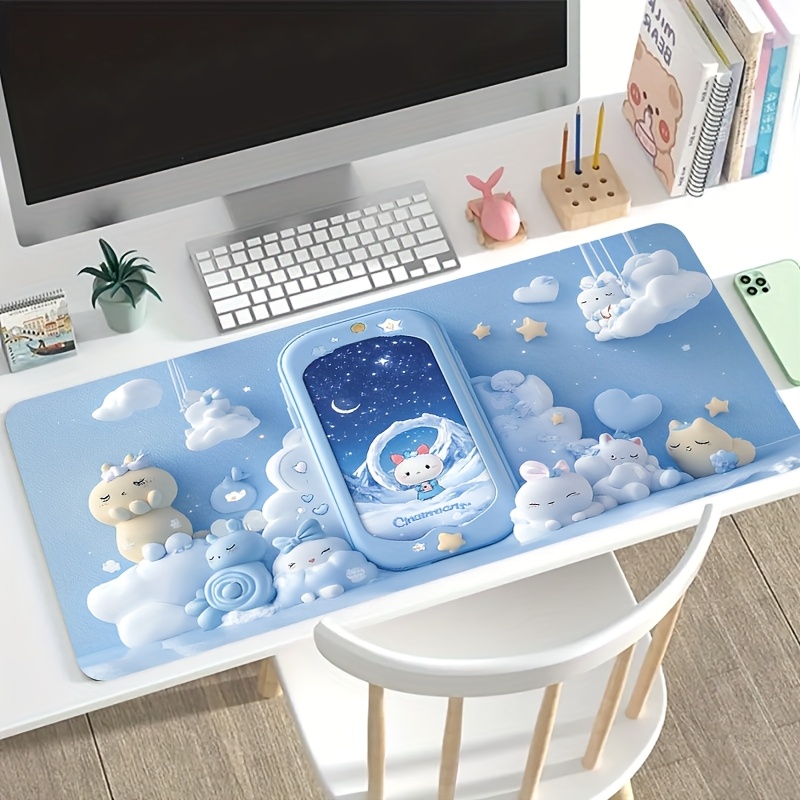 Mouse Pad Gamer Nuvem de Coelh - Desk Setup For Studying avaliação e preço