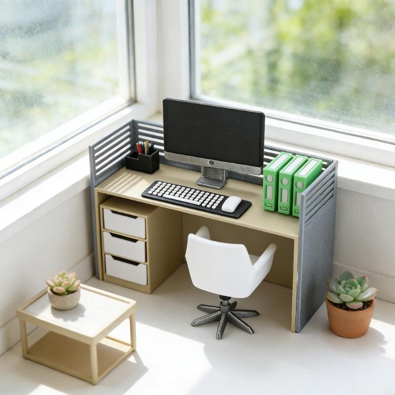 Conjunto colega trabalho minia - Desk Setup Natural avaliação e preço