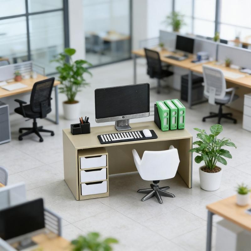 Conjunto colega trabalho minia - Desk Setup Natural avaliação e preço