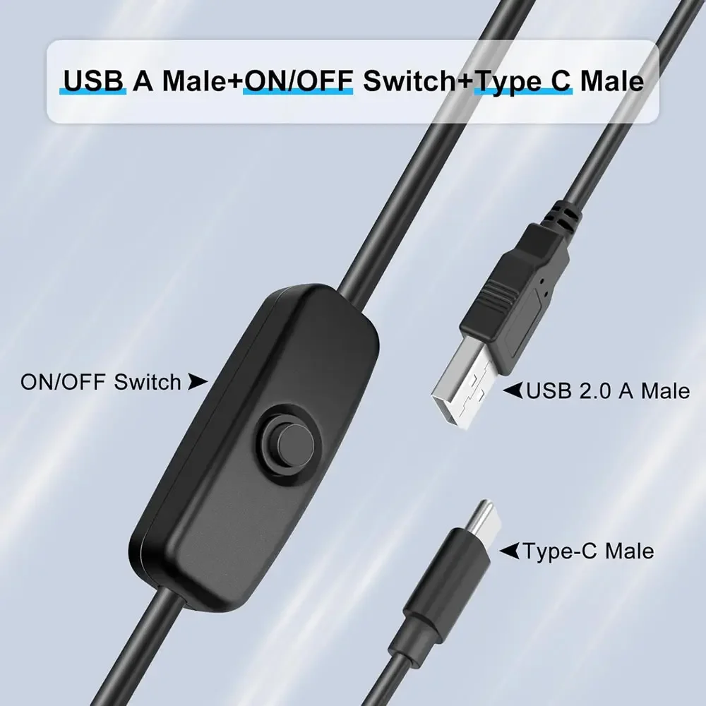 Cabo usb tipo c com interrupto - Desk Setup Led Strip avaliação e preço