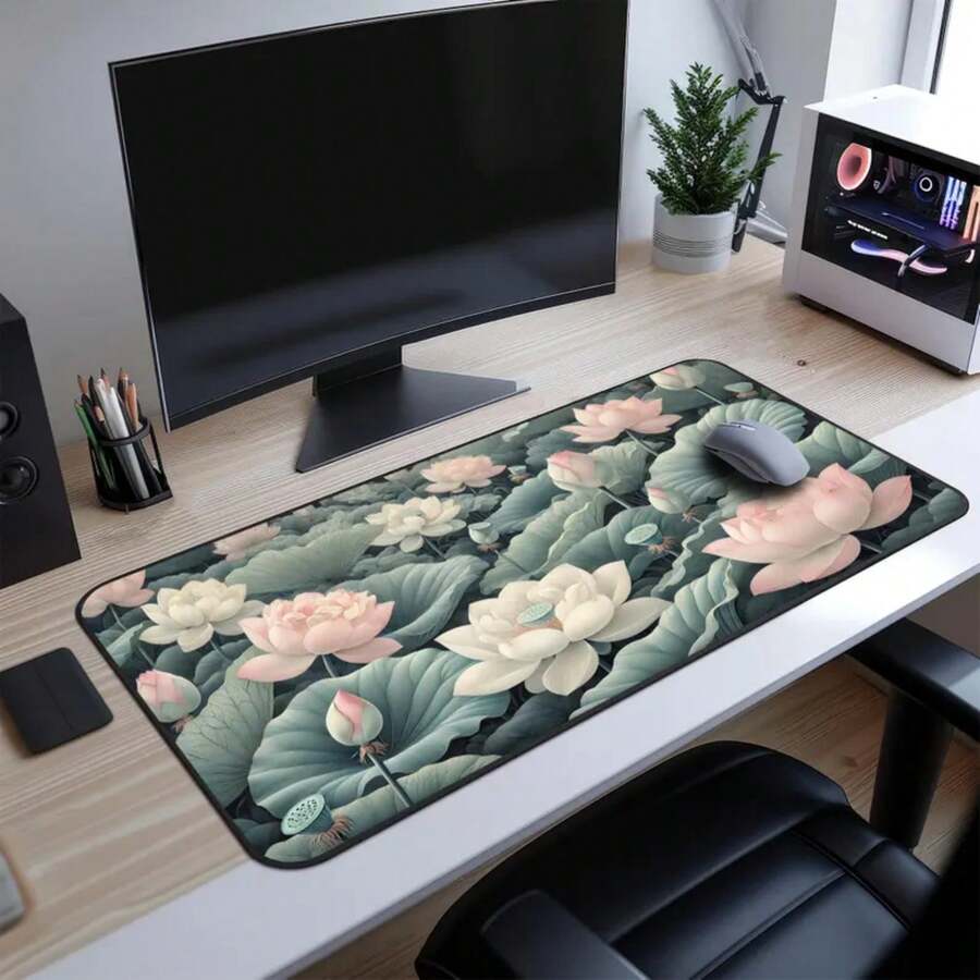 Tapete de Mesa Grande com Esta - Desk Setup Natural avaliação e preço