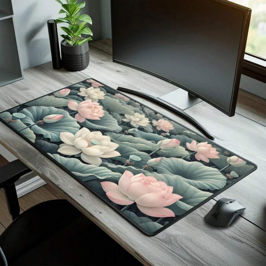 Tapete de Mesa Grande com Esta - Desk Setup Natural avaliação e preço
