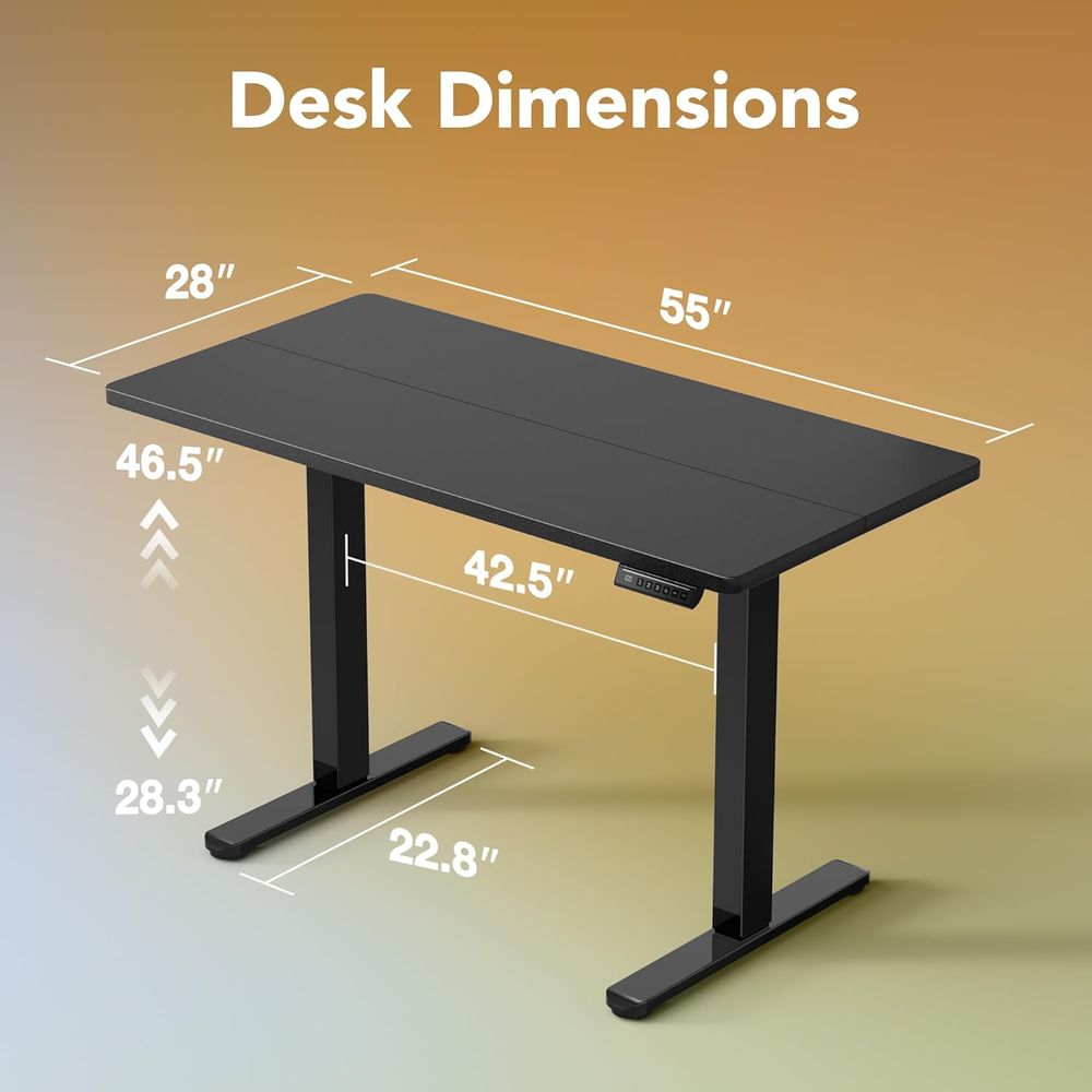 Mesa Elétrica Ajustável de 55  - Work Desk Home Setup avaliação e preço