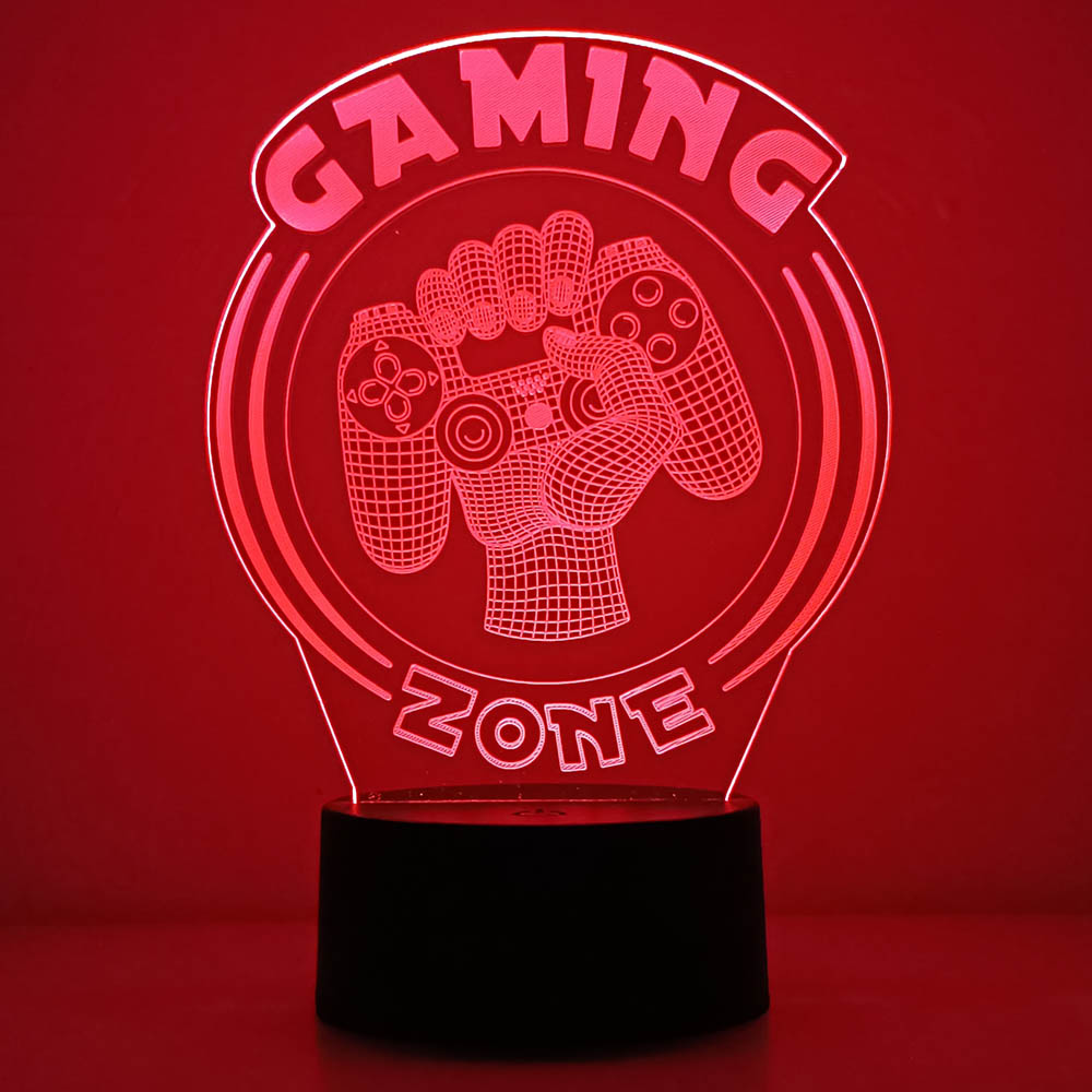 3d night light lâmpada sala de - Desk Setup Diy avaliação e preço