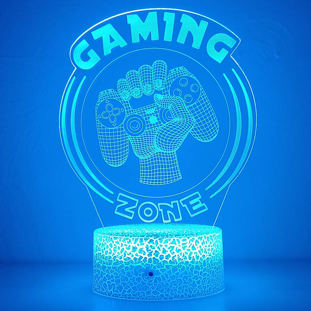 3d night light lâmpada sala de - Desk Setup Diy avaliação e preço
