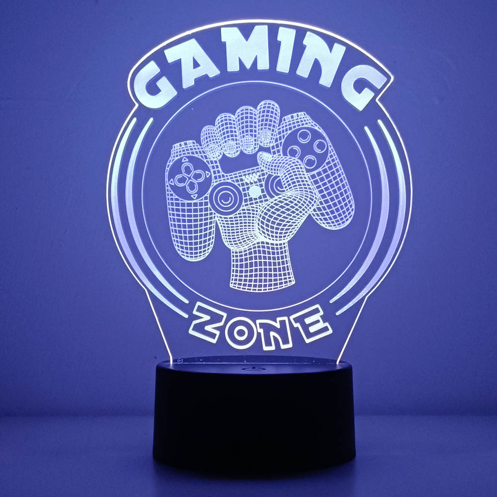 3d night light lâmpada sala de - Desk Setup Diy avaliação e preço