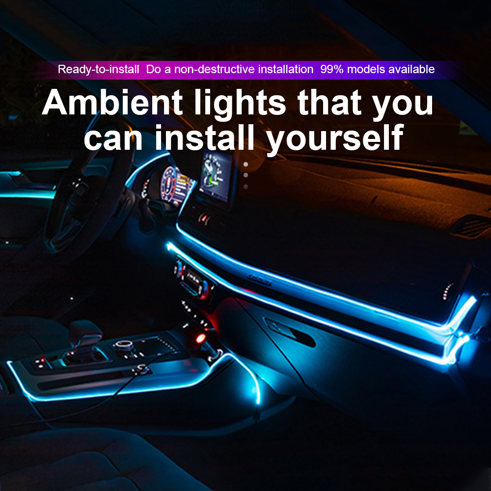 Neon Car Interior Atmosfera Lu - Ambient Light Bar Usb avaliação e preço