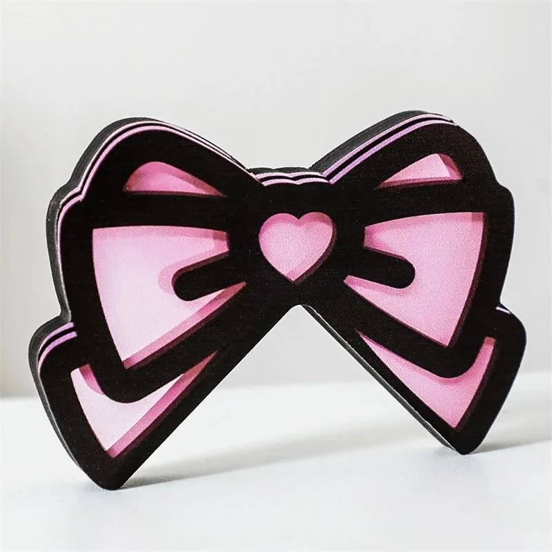Kawaii rosa acrílico arco moni - Desk Setup For Gaming avaliação e preço
