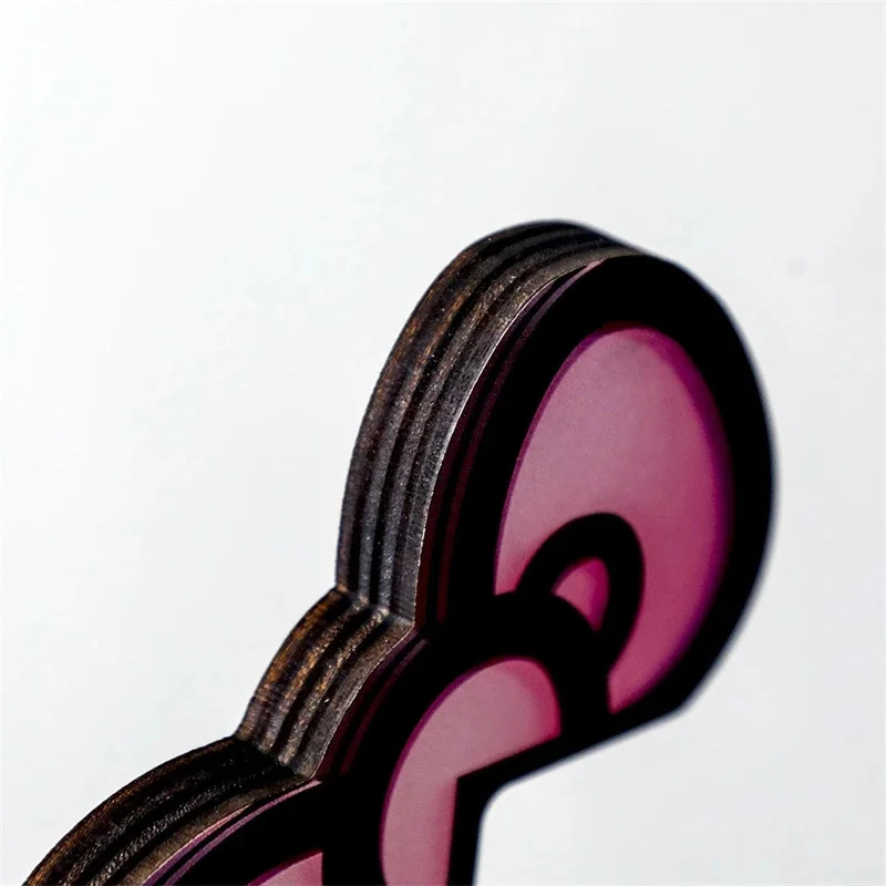 Kawaii rosa acrílico arco moni - Desk Setup For Gaming avaliação e preço