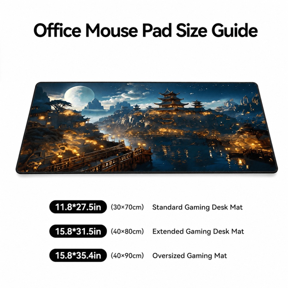 Tapete de mesa alongado com es - Work Desk Home Setup avaliação e preço