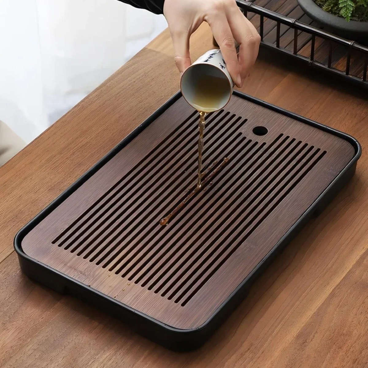 Mesa de chá de bambu destacáve - Desk Setup Clean avaliação e preço