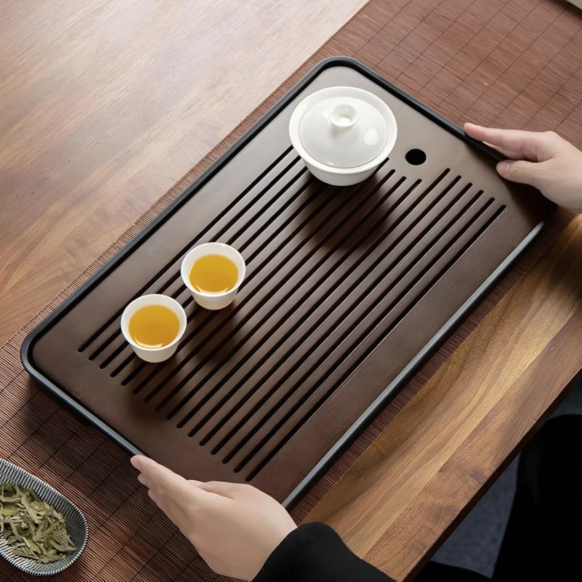 Mesa de chá de bambu destacáve - Desk Setup Clean avaliação e preço