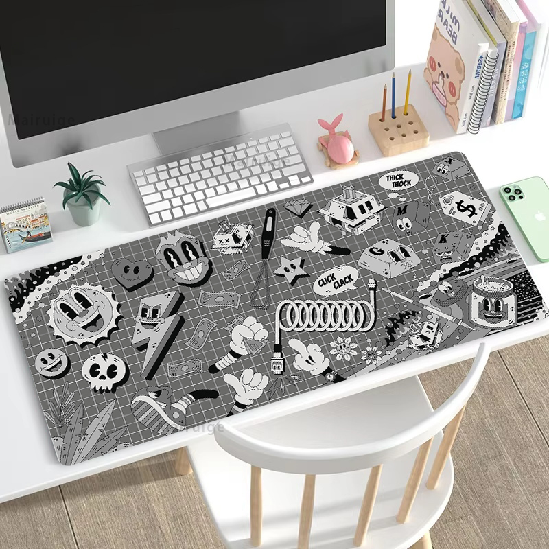 Graffiti mausepad tapete de es - Desk Setup Diy avaliação e preço