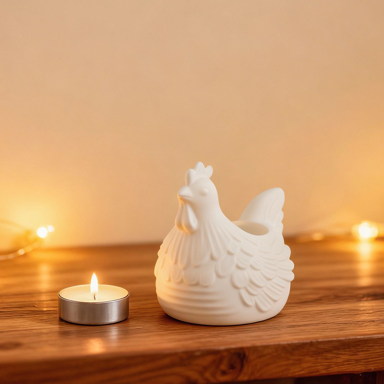 Diy 3d pequeno frango castiçal - Desk Setup Organization avaliação e preço