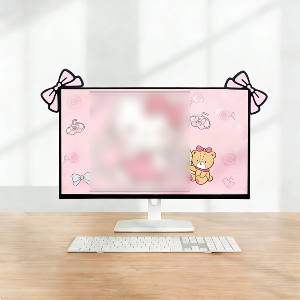 Decoração de Monitor com Laço  - Desk Setup Accessories Aesthetic avaliação e preço
