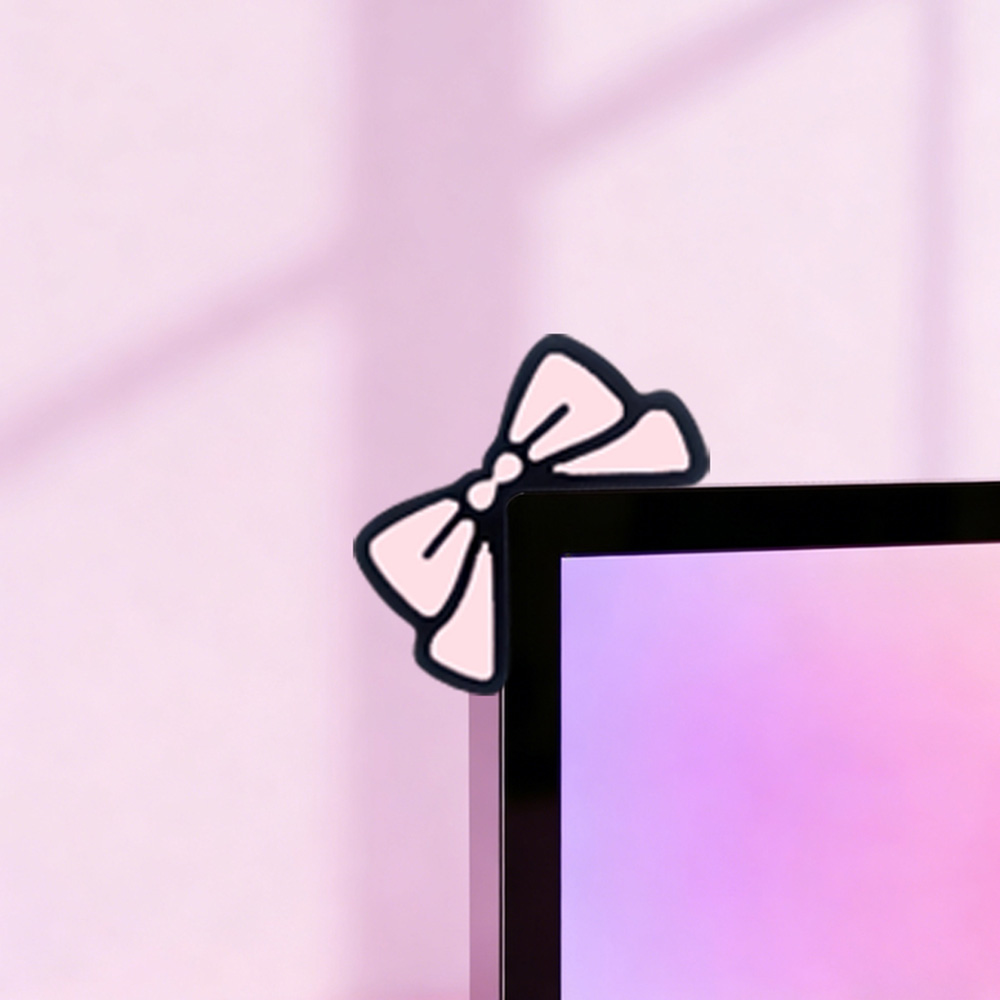 Decoração de Monitor com Laço  - Desk Setup Accessories Aesthetic avaliação e preço