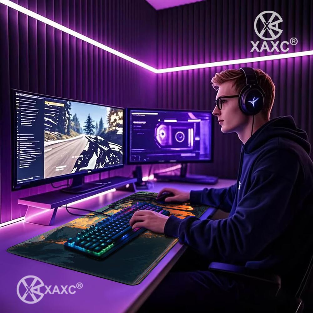Mouse Pad XXL Forest Escape: T - Desk Setup Natural avaliação e preço