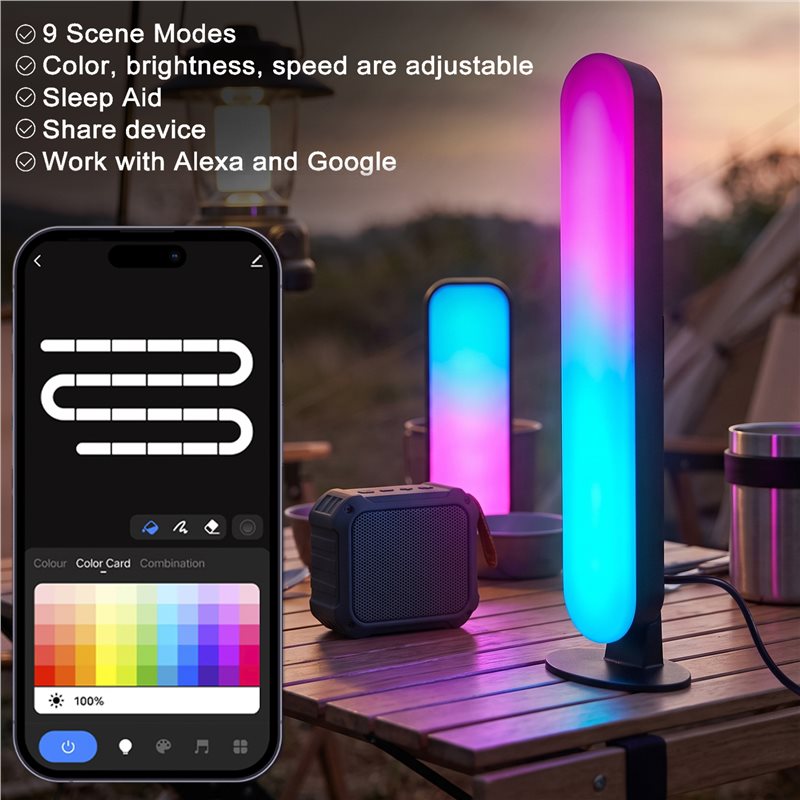 Luz Ambiente AB46-RGB com Sens - Ambient Light Bar Usb avaliação e preço