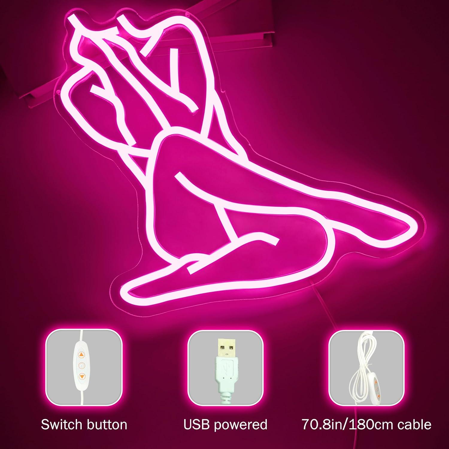 Letreiro Neon Lady, Luz LED Ne - Ambient Light Bar Usb avaliação e preço