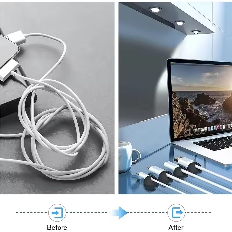 5/50 Peças Clipes de Cabo para - Desk Setup Organization avaliação e preço