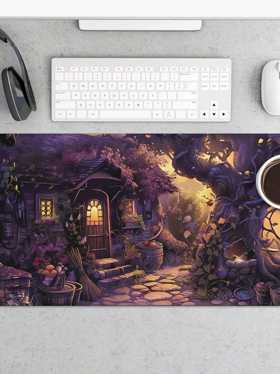 Grande tapete de rato para jog - Work Desk Home Setup avaliação e preço