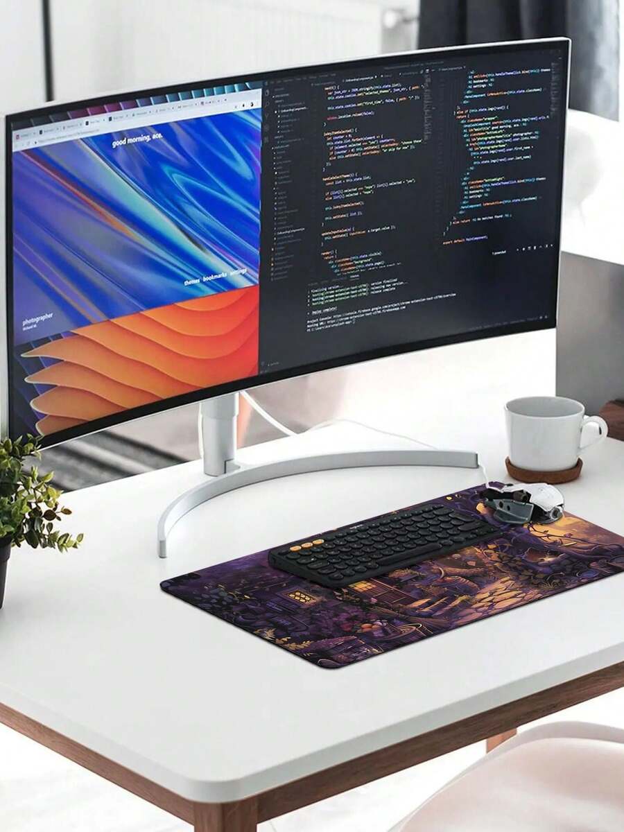 Grande tapete de rato para jog - Work Desk Home Setup avaliação e preço