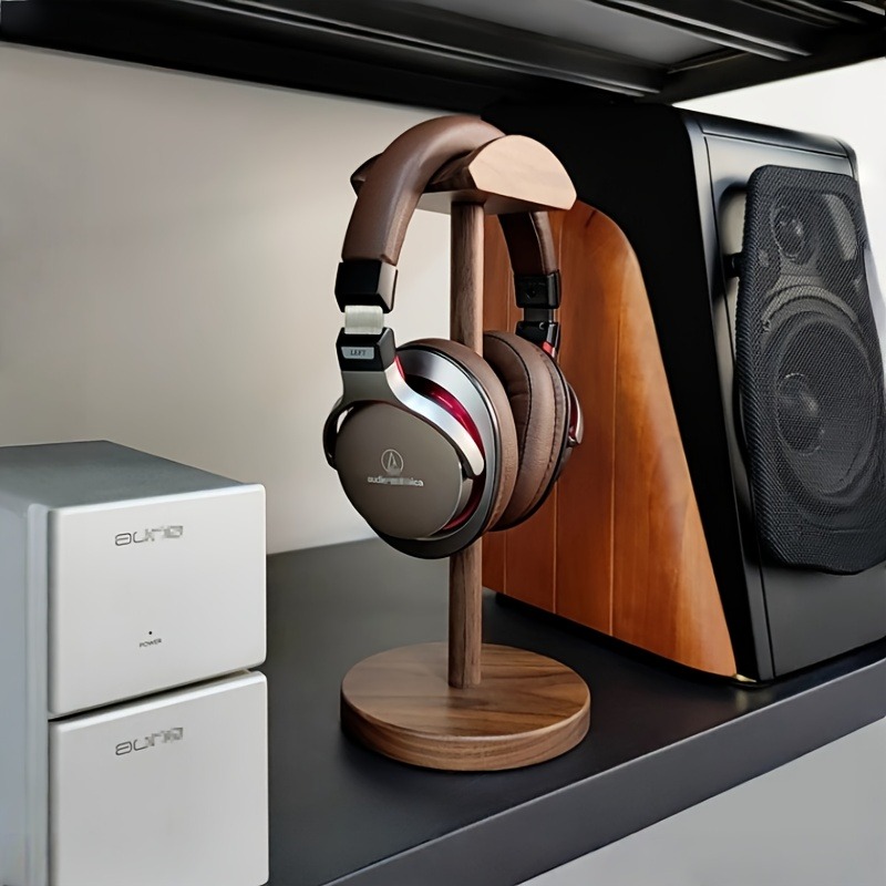 Pgy suporte de madeira para fo - Desk Setup Headphones avaliação e preço