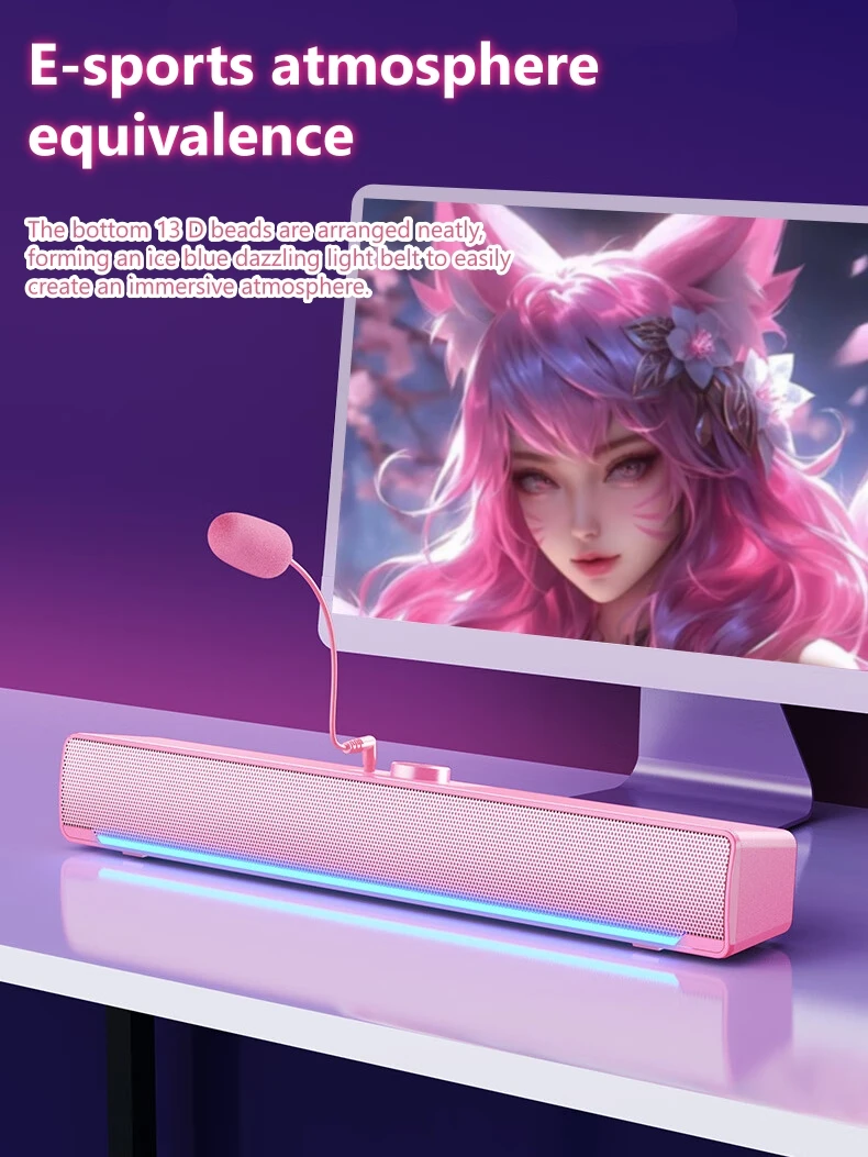 Caixa de Som Gaming SADA V-196 - Ambient Light Bar Usb avaliação e preço