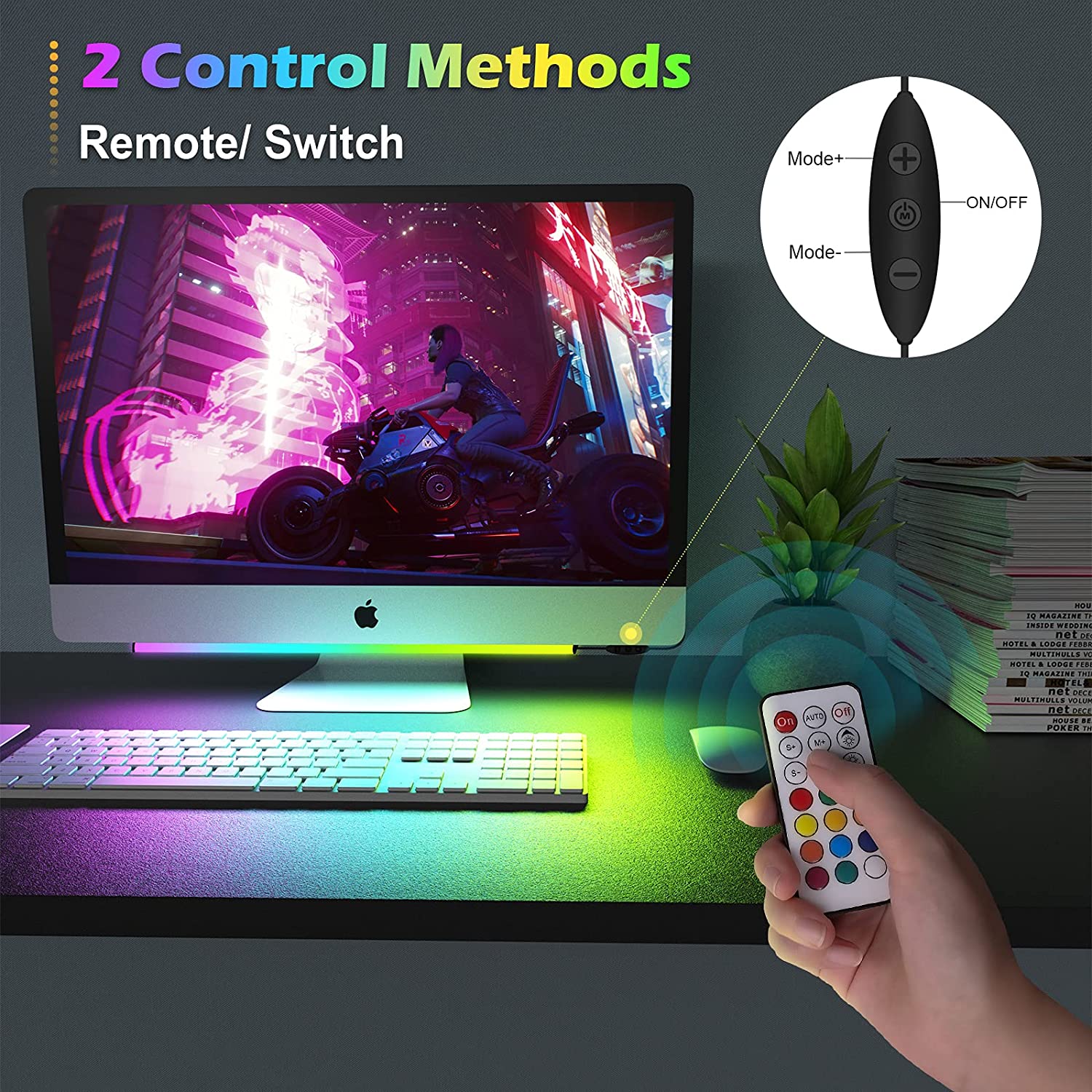 Sob a barra de luz do monitor  - Desk Setup Diy avaliação e preço