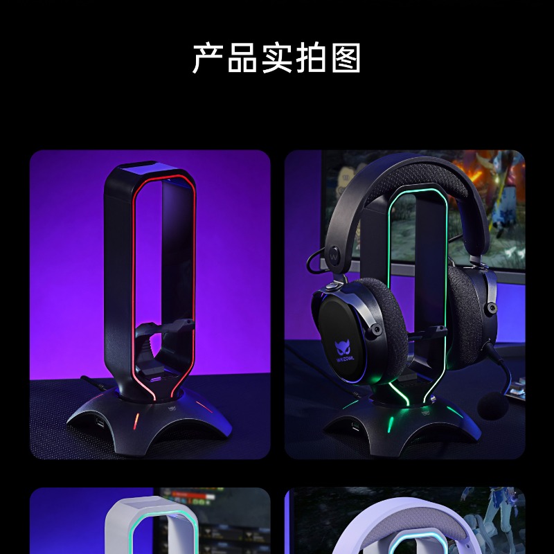 Suporte para Headset RGB Waizo - Desk Setup Headphones avaliação e preço